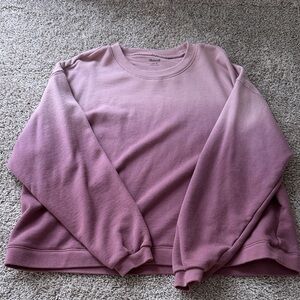 Madewell Women's Pink Gradient Sweatshirt
